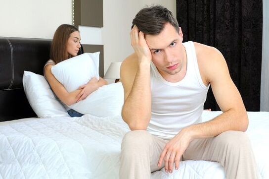 A person is disturbed by pathological discharges when excited