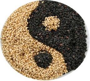 Black and white sesame seeds increase potency