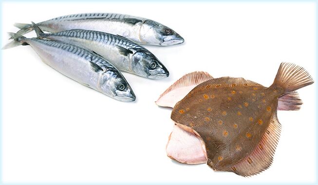 Mackerel and flounder-a fish that increases male potency