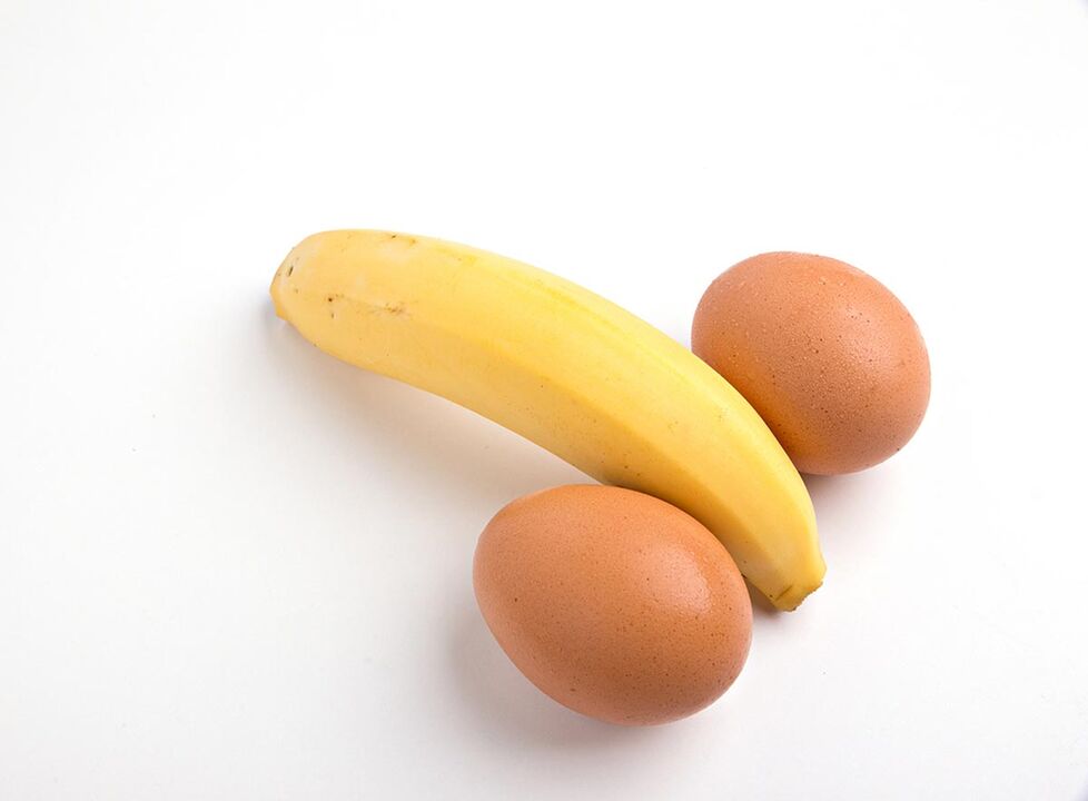 Eggs and bananas to increase potency